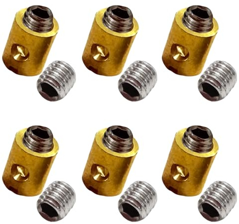 Serre Câble de Gaz Ø5x6mm Accélérateur Carburateur Poignée Tirage Rapide, Moto, Mobylette et Tondeuse - Ø5x6mm, Tirage Rapide, Kit de 6 Pièces