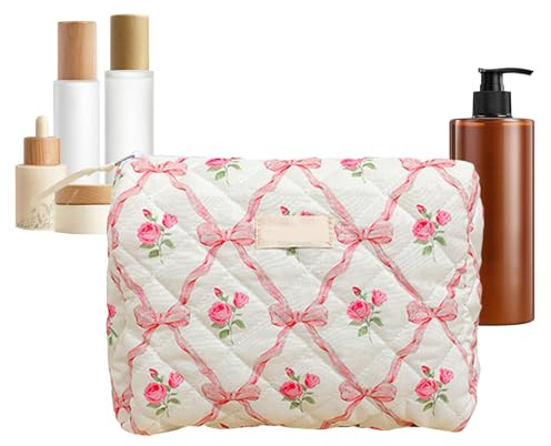 Estuche de Maquillaje Bonito | Organizador Multiusos para Artículos de Higiene y Aseo | Portacosméticos para Viajes, Vacaciones Diarias, Cumpleaños y Traslados | Mujeres, Trabajo y Gimnasio