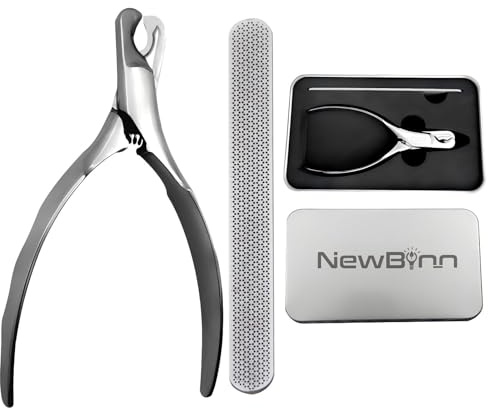 NewBinn Professionelle Krallenschere & Schleifer Set für Hunde und Katzen Nagelknipser aus Edelstahl für alle Größen (klein, mittel, groß) - Mit Sicherheitsguard