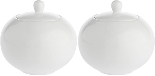 THUN LA PORCELAINE BLANCHE - Set 2 Sucriers Essentiels (Lot de 2)