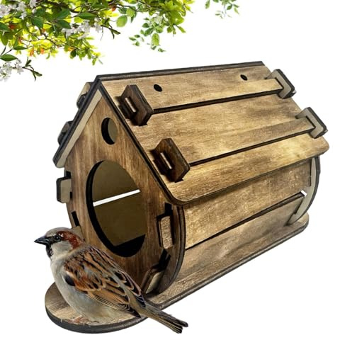 Maison d'oiseaux pour extérieur - Suspension pour Jardin - pour moineaux et Oiseaux Bleus, Carreaux, moineaux et charbonniers en extérieur, Jardin, Patio, Porche et Arbre