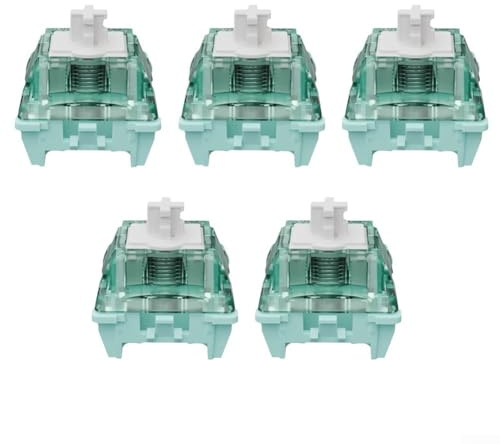 YUEKOPOU Lineare Tastenschalter – 5er-Pack, nichtmetallische Konstruktion mit einstellbarem Vorhub, sanfter Betätigung for Gaming-Tastaturen und professionelle TIPP-Setups
