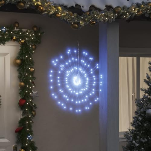 Sophrelle Luces de Navidad de Estrellas 2 uds 140 LED Blanco frío 17 cm Cold White,3190512