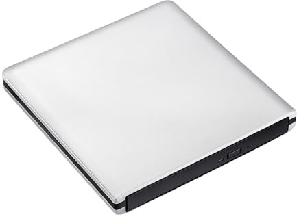 KAHDGSS Portable USB3.0 External DVDs Burners BluRay Drive with 4K Playbacks and 3D for Laptop PCs Aluminum External BluRay Drive