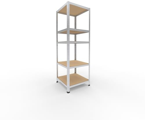 shelfplaza Home 180x60x60 cm Estantería Pesada en galvanizada con 5 baldas y 175 kg de Capacidad de Carga por balda