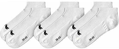 Erima 3-pack fotlingar, vit Vit 43-46