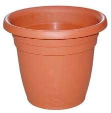 PEBSHOP Pot rond en polypropylène sans soucoupe, diamètre 55 x hauteur 37 cm, 50 cm, 1 pièce.