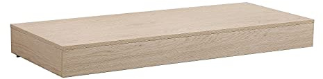 MOB-IN Plan de Toilette Suspendu pour Vasque Will - 120 cm - EP. 12 cm - Décor Chêne