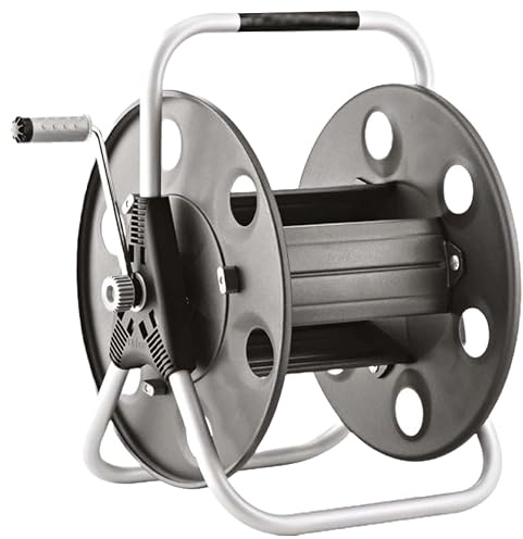 Window Cleaning Reel Claber Metal Hose Trolley (Silver/Gray)