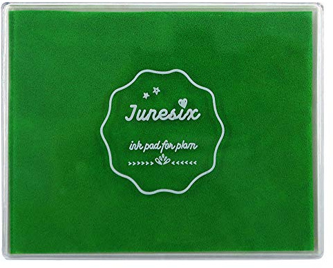 Große Stempelkissen, waschbar, für Scrapbooking, Fingermalfarbe, Stempelkissen für Kinder, für Gummistempel, DIY-Karten, Gemälde, Baby-Fußabdruck (Dunkelgrün)
