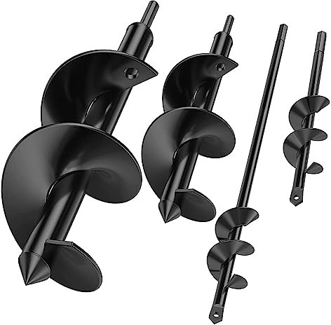 CNSTZX 4 Pz Trivella per Avvitatore a Batteria, 4 Dimensioni: 4 x 22 cm, 4 x 45 cm, 8 x 25 cm, 8 x 45 cm, Punta per Trapano Elettrico, Acciaio Temperato, 1 Unità