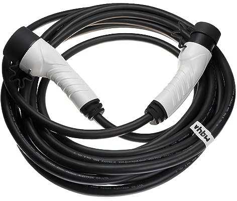 vhbw Ladekabel Typ 2 zu Typ 2 kompatibel mit Mercedes B-Klasse, C-Klasse PHEV Elektroauto, 1-phasig, 32 A, 7 kW, 10 m