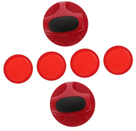 Toyvian Airhockey-Schieber Mit Pucks Für Heim-airhockeytische Schläger Mit Filzunterseite Zum Gleiten Ersatz Für Verlorene Hockeyteile