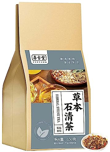 Tisane aux pierres aux herbes, tisane pour le foie, thé aux soins du foie pour la santé, thé aux 18 saveurs pour les soins du foie, thé aux herbes pour éliminer les pierres (1BOX)