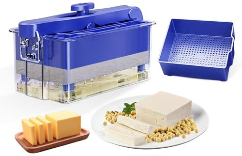 Prensa de Tofu Tofu Press Tofu Presser Molde de Prensa de Tofu para Acelerar La Eliminación del Agua del Tofu Sedoso, Firme Y Extra Firme Sin Grietas