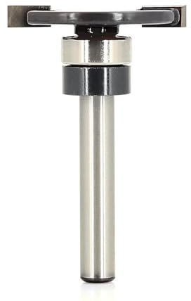 Top Bearing Slot Cutter Router Bit, 1/4 Shank, Carbide-Tipped, 3/8Depth. | 1-1/4 Cut Dia. 5/32 Cutting Length.Produces Clean Slots for Grooving, Edge Slotting
