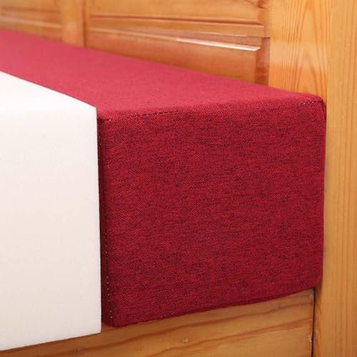 Bettlückenfüller, Matratze Extender Für Bett, Kopfteilkissen Zwischen Kopfteil Und Matratze Oder Wand, Schwamm Mit Hoher Dichte Mit Abnehmbarer Abdeckung(71x8x5 inch,Red)