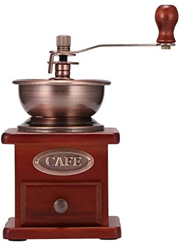 SnamicE Retro Edelstahl Multifunktions Manuelle Kaffeemühle Holz Nussmühle Hand Schleifen Werkzeug