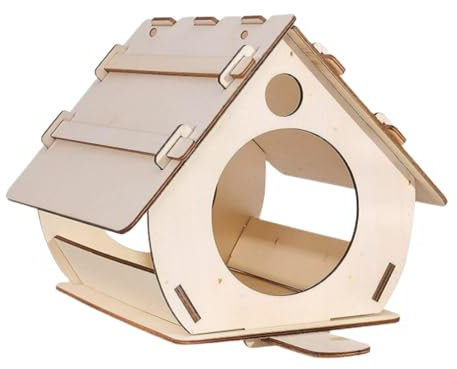 Bexdug -Vogelhäuschen aus,-Vogelhäuschen aus | Unvollendete Vogelhaus-Bausätze aus | Outdoor Holzbearbeitung Unvollendetes Vogelhaus Kits Handwerk Für Garten, Hof
