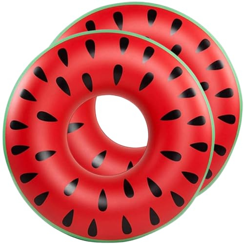 X2 Schwimmring Melone 75 cm Oder Schwimmring Erwachsene. Aufblasbares Und Robustes Design, Bietet Spaß Für Erwachsene Am Strand Oder Im Pool. Genieße Den Sommer Mit Diesem Großen.