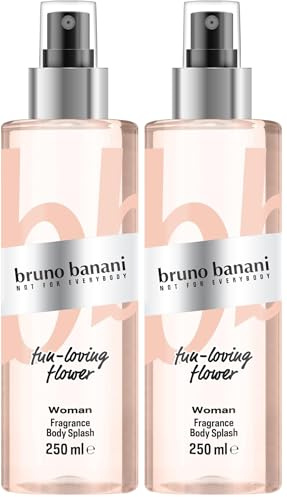 bruno banani Woman Body Splash, fruchtig floraler Duft für Sie, 250ml (Packung mit 2)