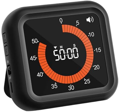 Timer per conto alla rovescia, orologio visivo, gestore del per scuola, cucina, bagno, lezioni e compiti a casa, per scrivania, lavarsi i denti, cucina esercizi di classe