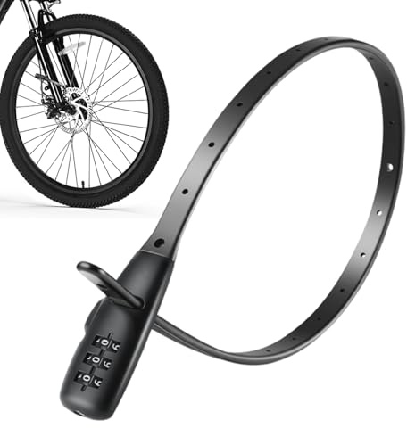 Candado de cable | Candado de bicicleta para casco con combinación de números | Accesorios antirrobo para cochecito de bebé, scooter, puerta, monopatín