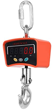 Bilancia da gru digitale, Bilancia for gru digitale industriale for impieghi gravosi Bilancia elettronica a gancio 1000 kg Alloggiamento in alluminio pressofuso duro