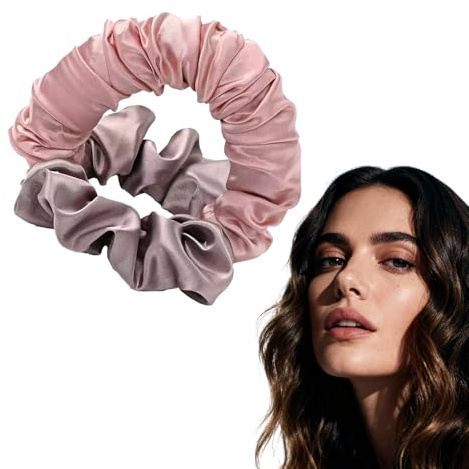 Rosa Sleepy Tie,Heatless Curls Scrunchie,Overnight Curls,Heatless Curls Seide,Haarband für Locken,Lockenband,Haarband Locken über Nacht,Hair Curler DIY Haare Lockenband für Kurzes und Langes Haar