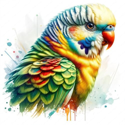 Anuver Parrot Diamond Art Kits for Adults, Full Drill Diamond Painting for Beginners, 5D Gem Art for Home Wall Decor, 12x12 Inch