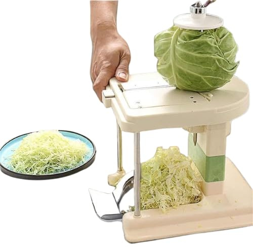 Trituradora de repollo multifuncional con 3 cuchillas de acero inoxidable, corta 5 kg en 5 minutos, picadora de verduras eléctrica para uso en cocina y restaurante