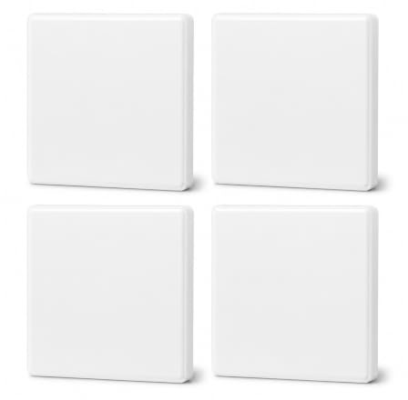 Lot de 4 caches aveugles pour prise de courant Couvercle de prise encastrée