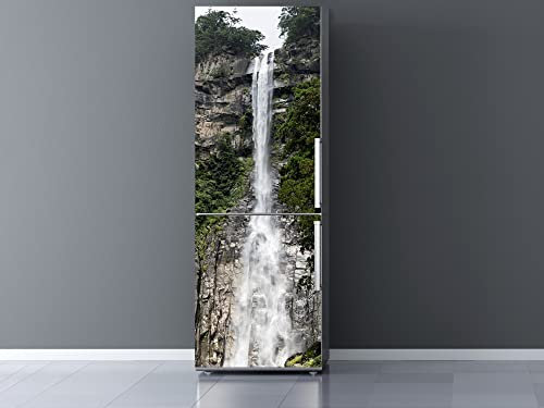 Vinilo para Frigorífico Cascada Varias Medidas 185x60cm | Adhesivo Resistente y de Facil Aplicación | Pegatina Adhesiva Decorativa de Diseño Elegante