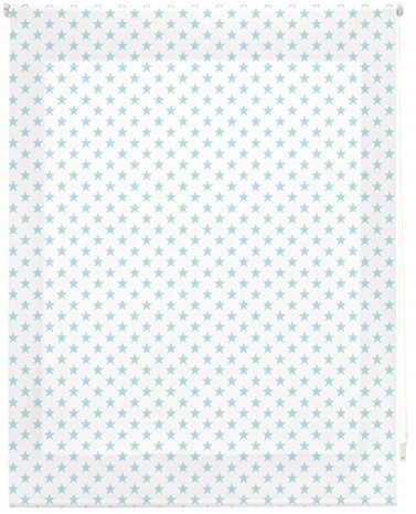 blindecor Stars Rollo, Stoff, Türkis, 140 x 180 cm