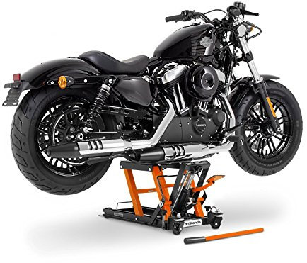 Motorrad Hebebühne L kompatibel mit Chopper/Custombike Slim sw-og Scherenheber CB10946