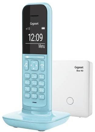 Gigaset CL390 - schnurloses Design DECT-Telefon - Freisprechfunktion - 2 Akustik-Profile, großem Grafik Display, leichte Bedienung mit intuitiver Menüführung,inkl Basisstation Box 90, purist blue