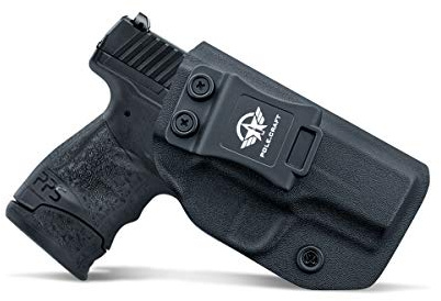 Walther PPS M2 Holster IWB Kydex Custom Fit: Walther PPS M2 9mm/.40 Pistol - Innen Bund verdeckt tragen - Adj. Cant Retention - Mag-Button abdecken - Erweiterter Eingang - Kein Verschleiß, kein Jitter