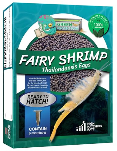 GREEN WATER FARM Fairy Shrimp Thailandensis Eggs Live Fish Food for Hatching and Culture Suitable for Feed Betta Fish