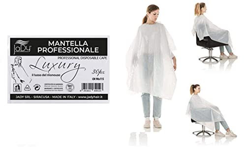 JaDy - Mantella Monouso Parrucchiere Luxury Il lusso Del Monouso Confezione 30PZ Mantellina Monouso Parrucchiere Mantella Per Tinta Capelli Mantelle da Taglio Usa e Getta