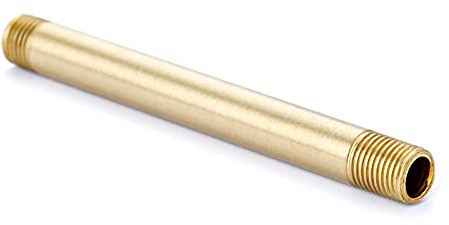 ORION LIGHTSTYLE Pendelrohr 95mm aus Messing zwei Gewinde M10x1 Rohr Lusterrohr Aufhänger Kronleuchter (Bronze)