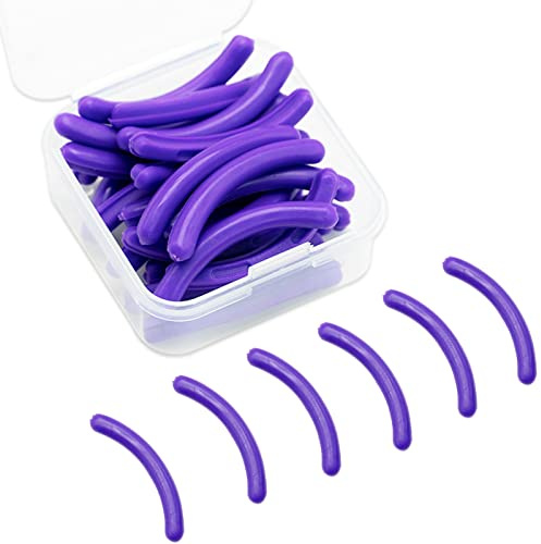 Silikon Wimpernzange Ersatzpads - 24 Stück (Lila)
