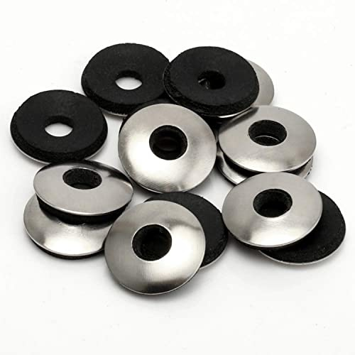 TERF® Lot de 20 rondelles d'étanchéité en acier galvanisé EPDM et néoprène M8 (8 mm) x 16 mm x 2,8 mm x 2,8 mm