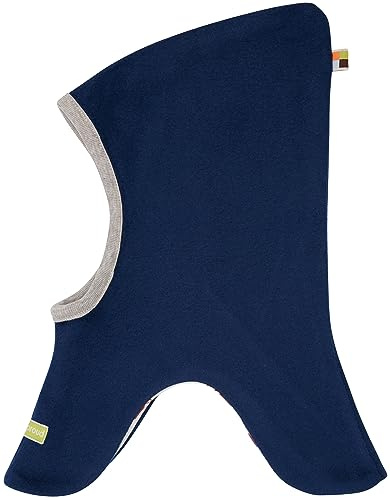 loud + proud Unisex Kinder Lt1 Schlupfmütze Fleece, GOTS Zertifiziert Sturmhaube, Ultramarine, 122-128 EU