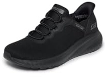 Skechers Hombre Bobs Squad Chaos Daily Hype Slip-In Entrenador | Tenis informales, sin cordones, plantilla de espuma viscoelástica, almohadilla para el talón, suela flexible