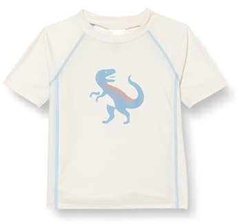 Playshoes Dino, Maglietta Rash Guard Kinder Unisex, Ecru Kurz Dino,
