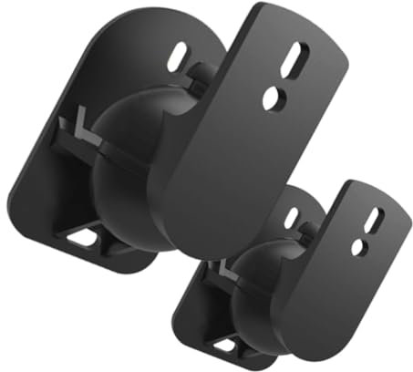 BESTonZON 1paio Supporto Parete Per Casse Acustiche Design Elegante Capacità Facile Installazione Con Kit Completo Compatibile Con La Maggior Dei Tipi Di Altoparlanti Per Cinema Domestico e