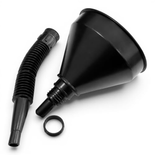 Flexible Plastic Funnel Flexi Spout 162mm for Petrol, Diesel, Screen Wash, Adblue, Add Blue, Water, Oil, Fuel, Coolant