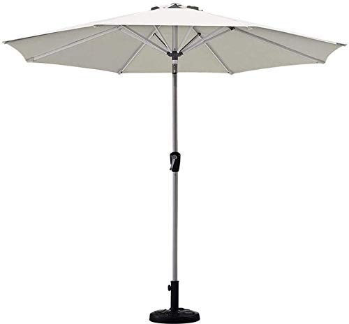 GaRcan Beigefarbener Garten-Terrassenschirm – 2,7 m, runder Sonnenschutz, UV50+, S für Strand/Pool/Deck/B