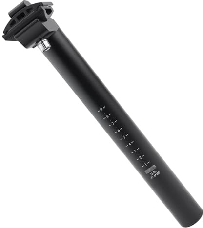300 mm Rennrad-Sattelstütze mit festem Gang, MTB Mountai Bike, lange Sattelstütze 25,4 mm, 27,2 mm, 28,6 mm, 30,4 mm, 30,9 mm, 31,6 mm, für Rennrad, Mountainbike
