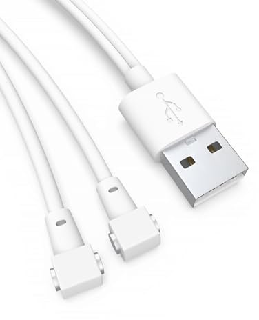Bicmice - Cable de carga magnético USB de CC para múltiples dispositivos, 0,8 m/2,6 pies, cable de repuesto para varios dispositivos de carga con polo magnético